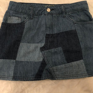 GIANNI BINI DENIM MINI SKIRT